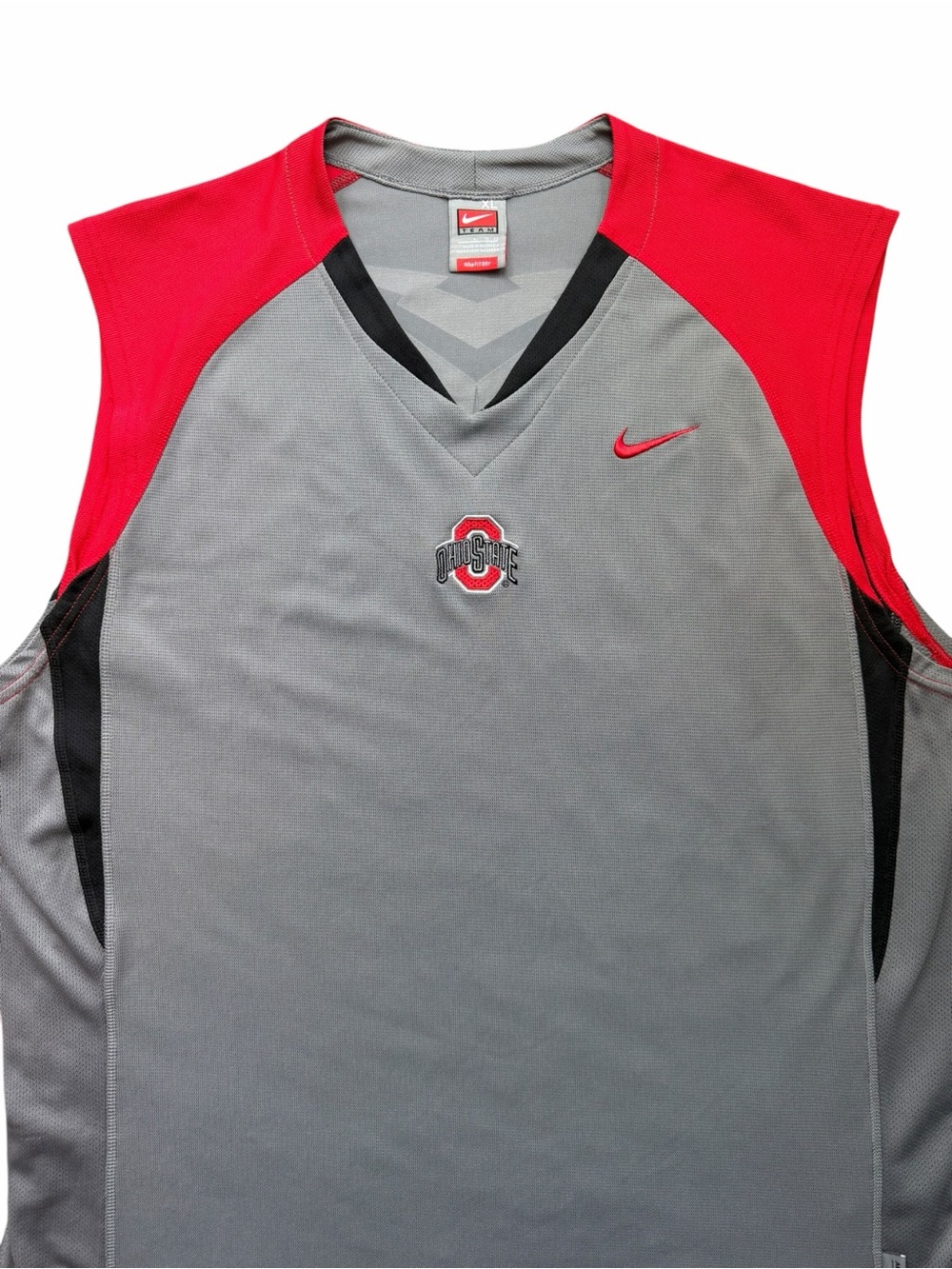 VTG Nike Ohio State Buckeyes Basketball Jersey Size XL Red/Gray Y2K Sportswear - Picture 2 of 10
